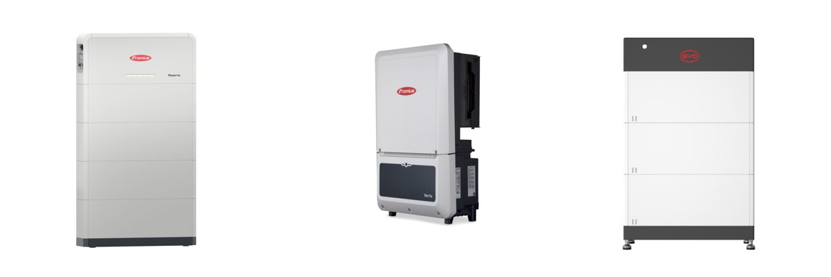 Batterie Fronius Reserva, onduleur Fronius Verto et batterie BYD Battery-Box HVM