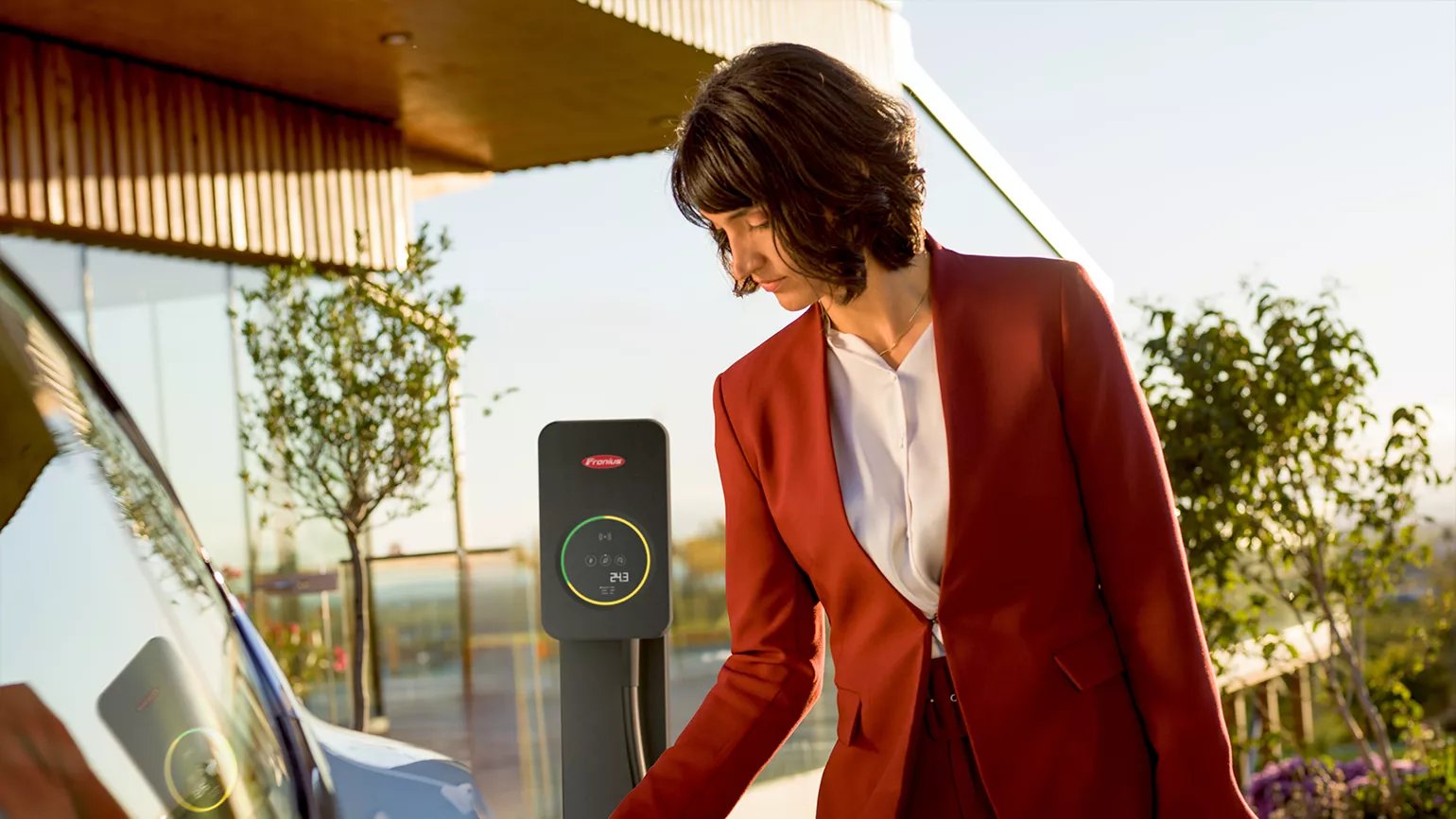 Recharge d'une voiture électrique sur une borne Fronius Wattpilot Flex